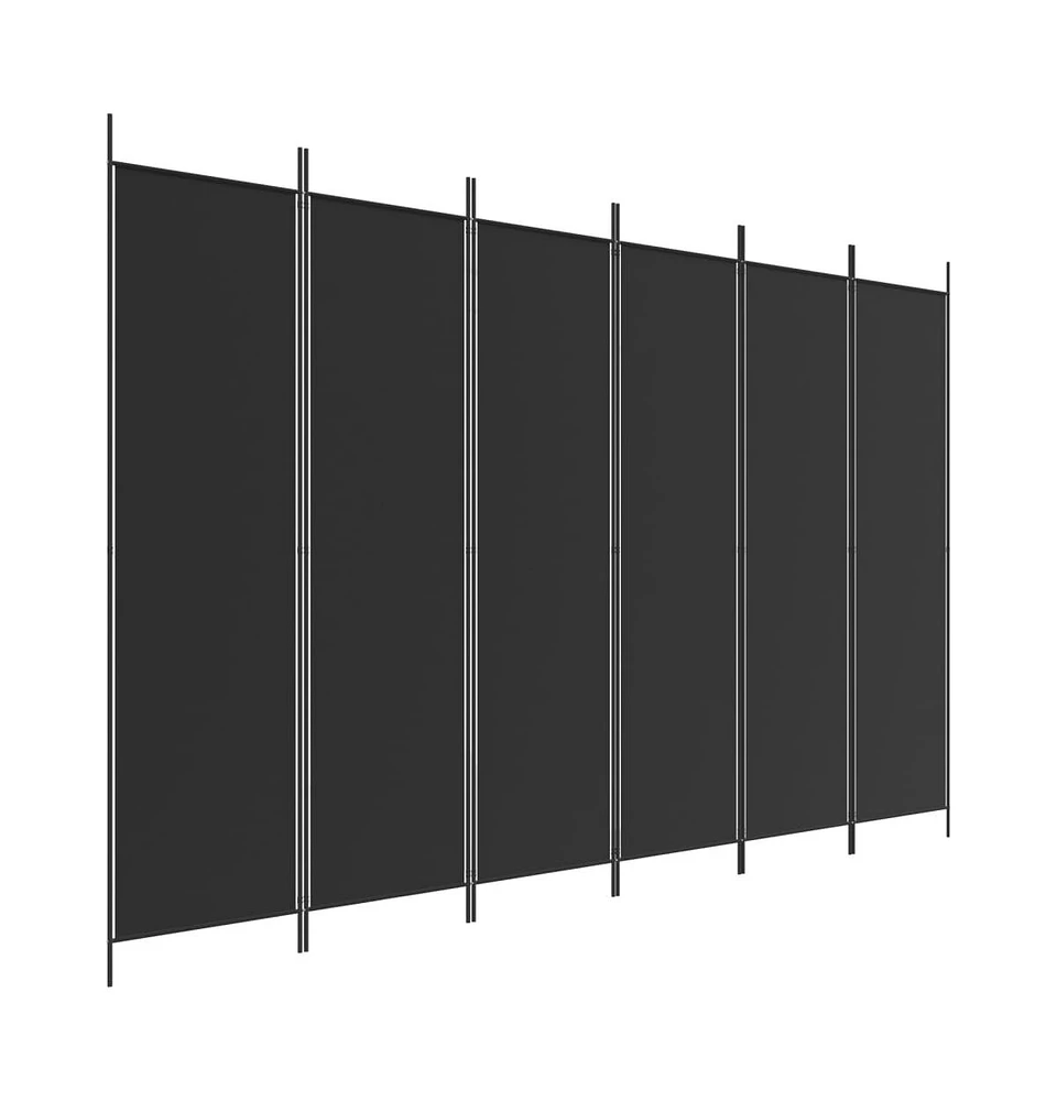 vidaXL 6-Panel Room Divider 118.1"x78.7" Fabric