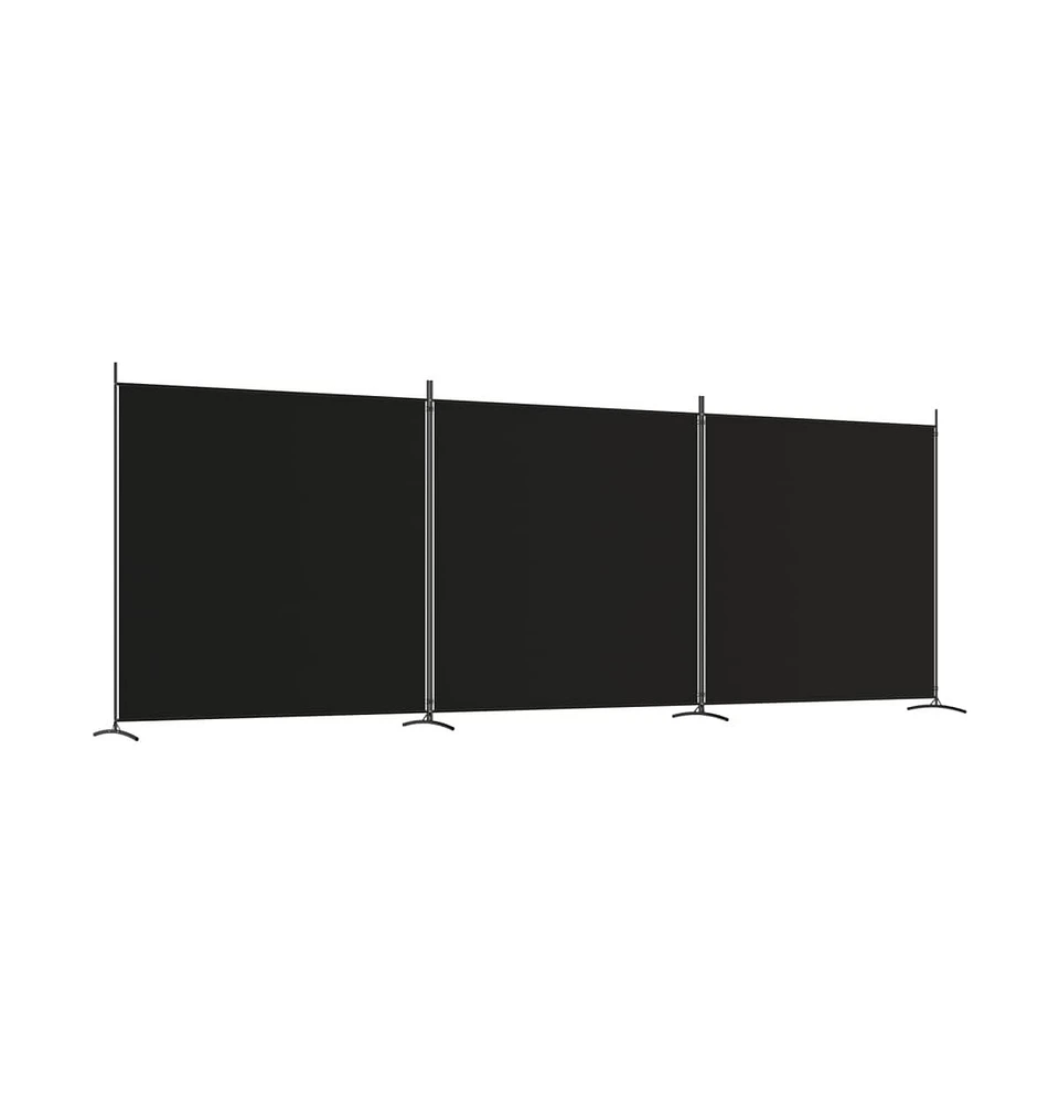 vidaXL 3-Panel Room Divider 206.7"x70.9" Fabric