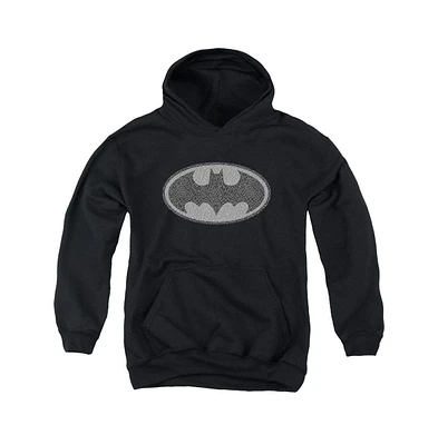 Batman Boys Youth Elephant Signal Pull Over Hoodie / Hooded Sweatshirt