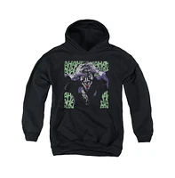 Batman Boys Youth Insanity Pull Over Hoodie / Hooded Sweatshirt