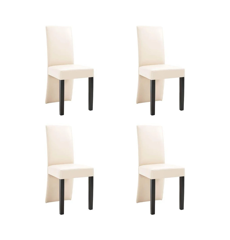 vidaXL Dining Chairs 4 pcs Faux Leather