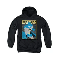 Batman Boys Youth Simple Bm Poster Pull Over Hoodie / Hooded Sweatshirt