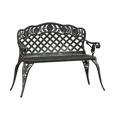 vidaXL Patio Bench 42.5" Cast Aluminum