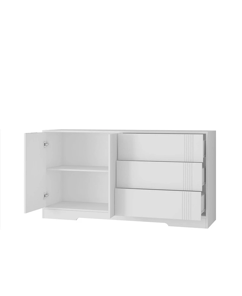 Simplie Fun Modern Sideboard Buffet Cabinet with Storage