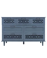 7 Drawer Cabinet, American Furniture, Suitable For Bedroom, Living Room, Study
