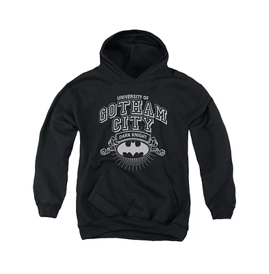 Batman Boys Youth University Of Gotham Pull Over Hoodie / Hooded Sweatshirt