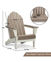 Aoodor Outdoor Folding Adirondack Chair -28.74x31.5x37 (inch)