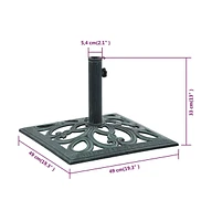 vidaXL Umbrella Base 26.5 lbs 19.3" Cast Iron