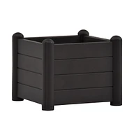 vidaXL Garden Raised Bed Pp Anthracite 16.9"x16.9"x13.8"