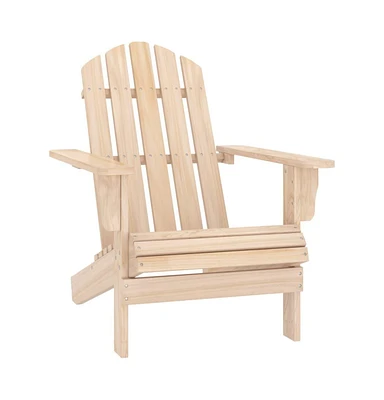 vidaXL Patio Adirondack Chair Solid Fir Wood