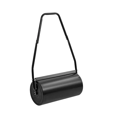 vidaXL Garden Lawn Roller with Handle Black 11.1 gal Iron and Steel