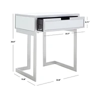 Safavieh Lilo 1 Drawer Mirrored Accent Table