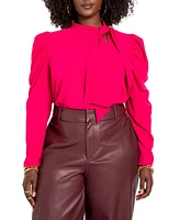 Eloquii Plus Drape Front Blouse