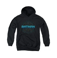 Batman Boys Youth Bat Tech Logo Pull Over Hoodie / Hooded Sweatshirt