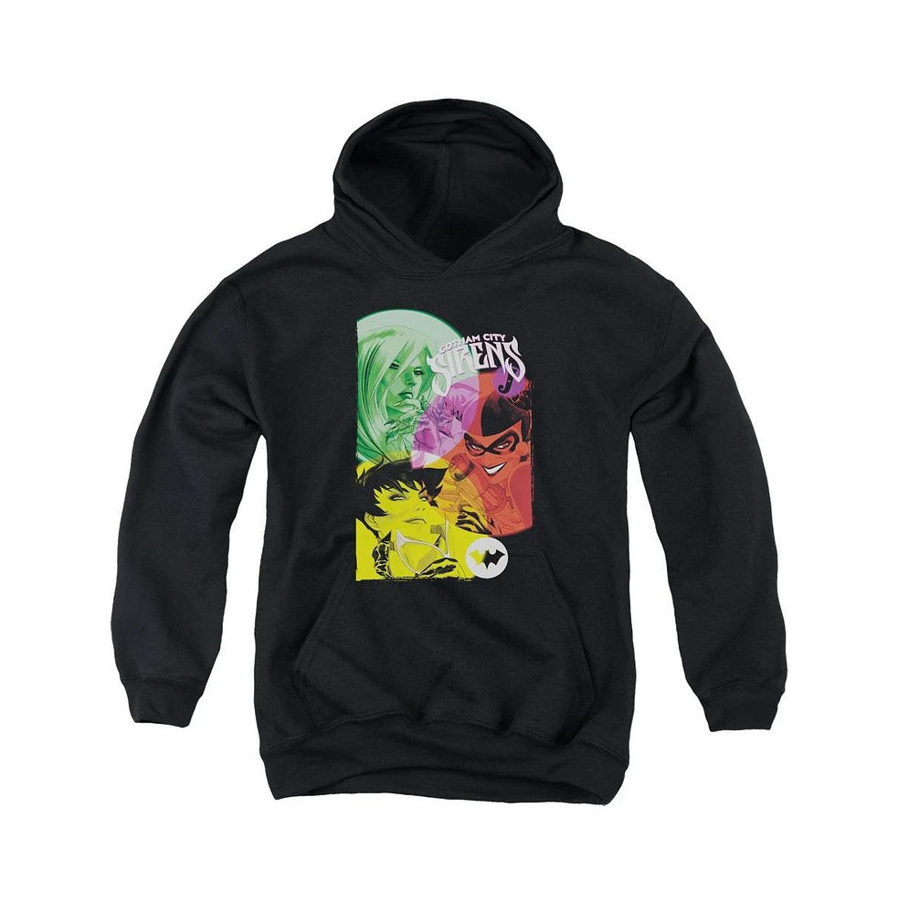 Batman Boys Youth Gotham Sirens Pull Over Hoodie / Hooded Sweatshirt