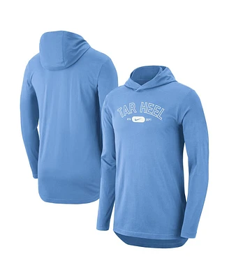 Nike Men's Carolina Blue North Carolina Tar Heels Campus Performance Long Sleeve Hoodie T-Shirt