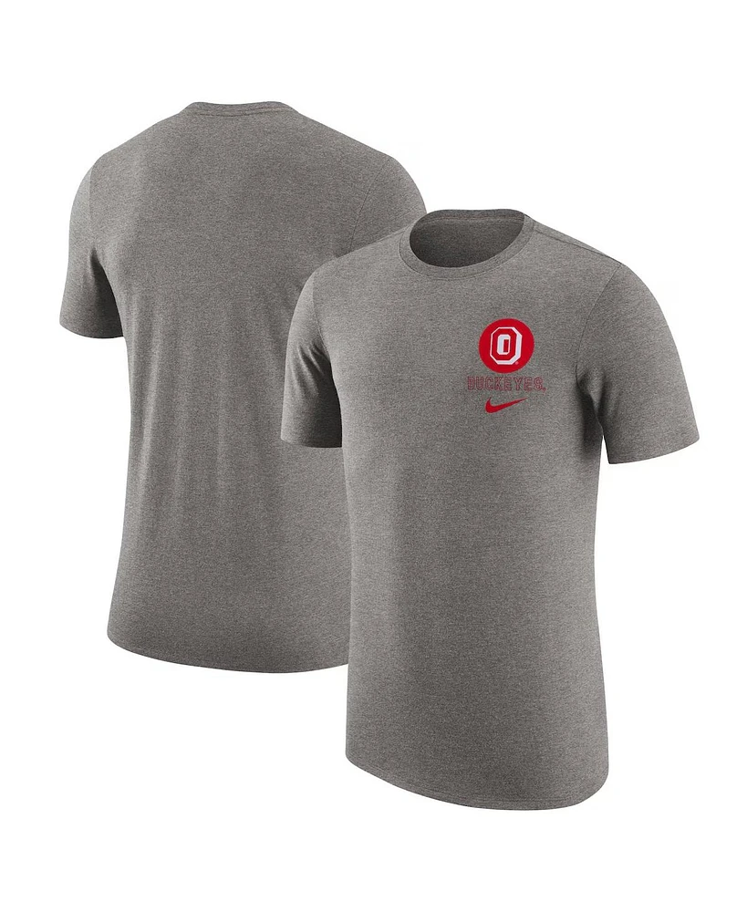 Nike Men's Scarlet Ohio State Buckeyes Retro Tri-Blend T-Shirt