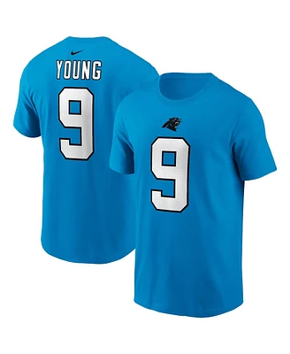 Nike Men's Bryce Young Blue Carolina Panthers 2023 Nfl Draft First Round Pick Player Name Number T-Shirt