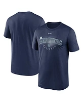 Nike Men's Navy Seattle Mariners Wordmark Outline Legend T-Shirt