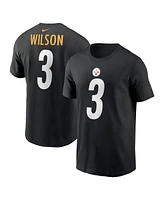 Nike Men's Russell Wilson Black Pittsburgh Steelers Name Number T-Shirt