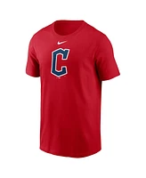 Nike Men's Red Cleveland Guardians Fuse Logo T-Shirt