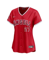 Nike Women's Mike Trout Red Los Angeles Angels Alternate Limited Player Jersey