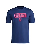 Adidas Men's Navy St. Louis City Sc Local Pop Aeroready T-Shirt