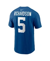 Nike Men's Anthony Richardson Royal Indianapolis Colts 2023 Nfl Draft First Round Pick Player Name Number T-Shirt