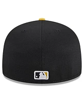 New Era Men's Black Pittsburgh Pirates 2024 Batting Practice 59FIFTY Fitted Hat