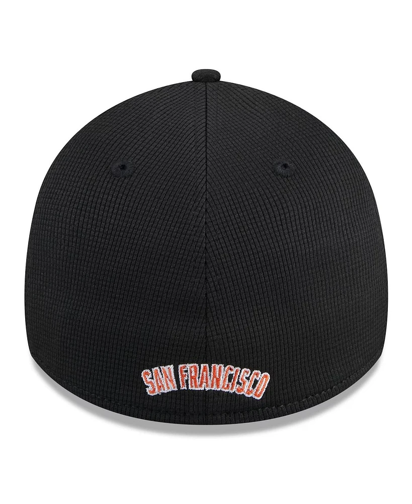 New Era Men's Black San Francisco Giants 2024 Batting Practice 39THIRTY Flex Hat