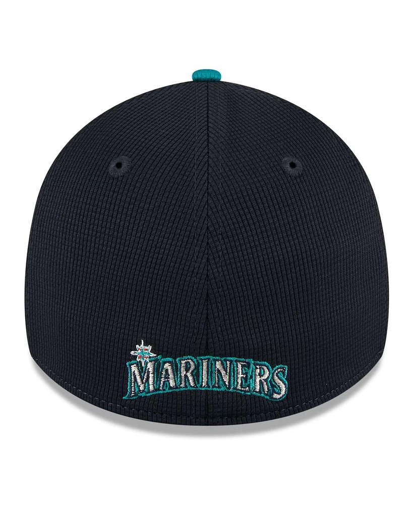 New Era Men's Cream Seattle Mariners 2024 Batting Practice 39THIRTY Flex Hat