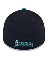 New Era Men's Cream Seattle Mariners 2024 Batting Practice 39THIRTY Flex Hat