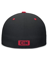 Nike Men's Black/Red Cincinnati Reds City Connect True Fitted Hat