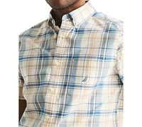 Nautica Men's Classic-Fit Stretch Plaid Button-Down Shirt