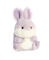 Aurora Mini Bunny Lavender Rolly Pet Round Plush Toy 5"