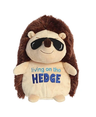 Aurora Small Livin' On The Hedge Just Sayin' Witty Plush Toy Brown 8"