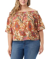 Jessica Simpson Trendy Plus Rosiya Off-The-Shoulder Top