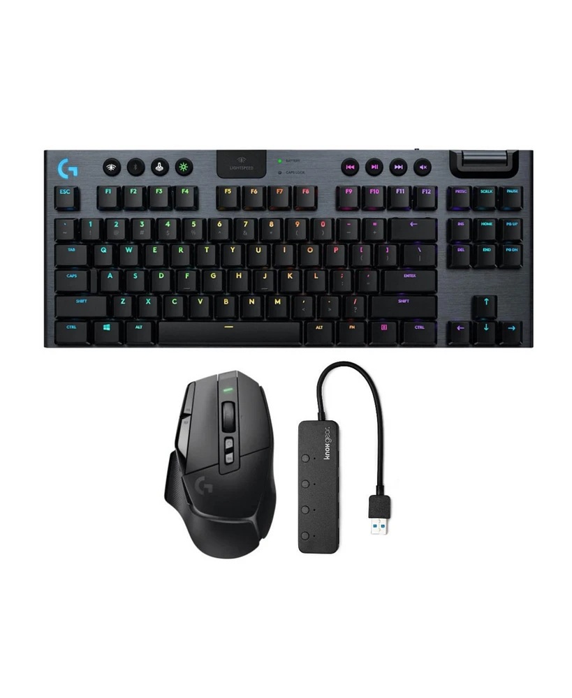 Logitech G G915 Lightspeed Wireless Gaming Keyboard with Mouse and Usb Port