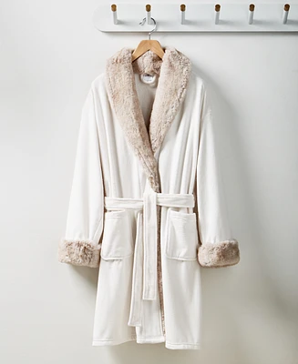 Hotel Collection Faux Fur Robe, Exclusively at Macy's