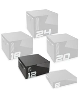 Philosophy Gym 12" Soft Foam Plyometric Box - Jumping Plyo Box for Training and Conditioning