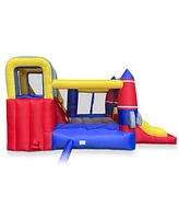 Cloud 9 Rocket Bounce House with Blower & Two Slides