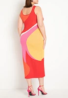 Eloquii Plus Intarsia Column Dress