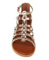 Vince Camuto Big Girl's Fashion Sandal Metallic Pu Upper and Dome Stud Detail Polyurethane Sandals