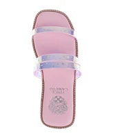 Vince Camuto Big Girl's Fashion Sandal with Star Pvc Straps Sandals