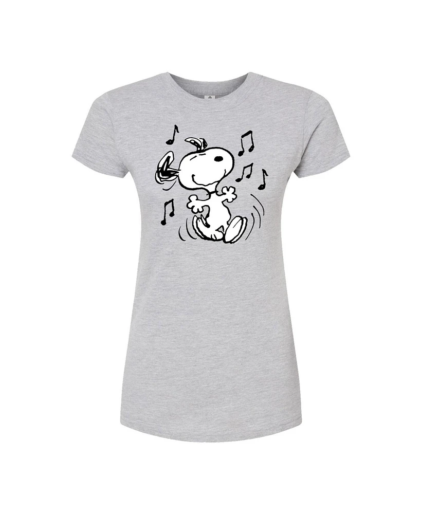 Hybrid Apparel Trendy Juniors Peanuts Snoopy Graphic Tee