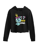 Hybrid Apparel Trendy Juniors Scrump Graphic Cropped Hoodie