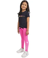 Champion Little Girls Logo Graphic Tie-Hem T-Shirt & Leggings, 2 Piece Set