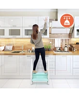 Costway Boys Step Stool Learning Helper w/Armrest for Kitchen Toilet Potty Training