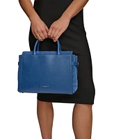 Donna Karan Roslyn Top Handle Suede Satchel