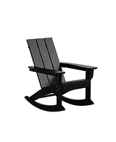 WestinTrends Modern Adirondack Outdoor Rocking Chair